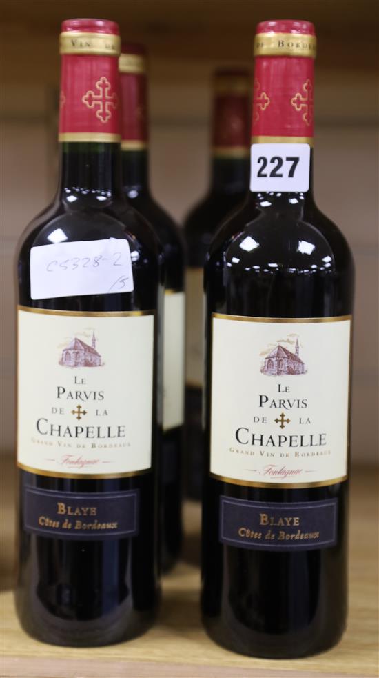 Five bottles of Le Parvis de la Chapele, 2018